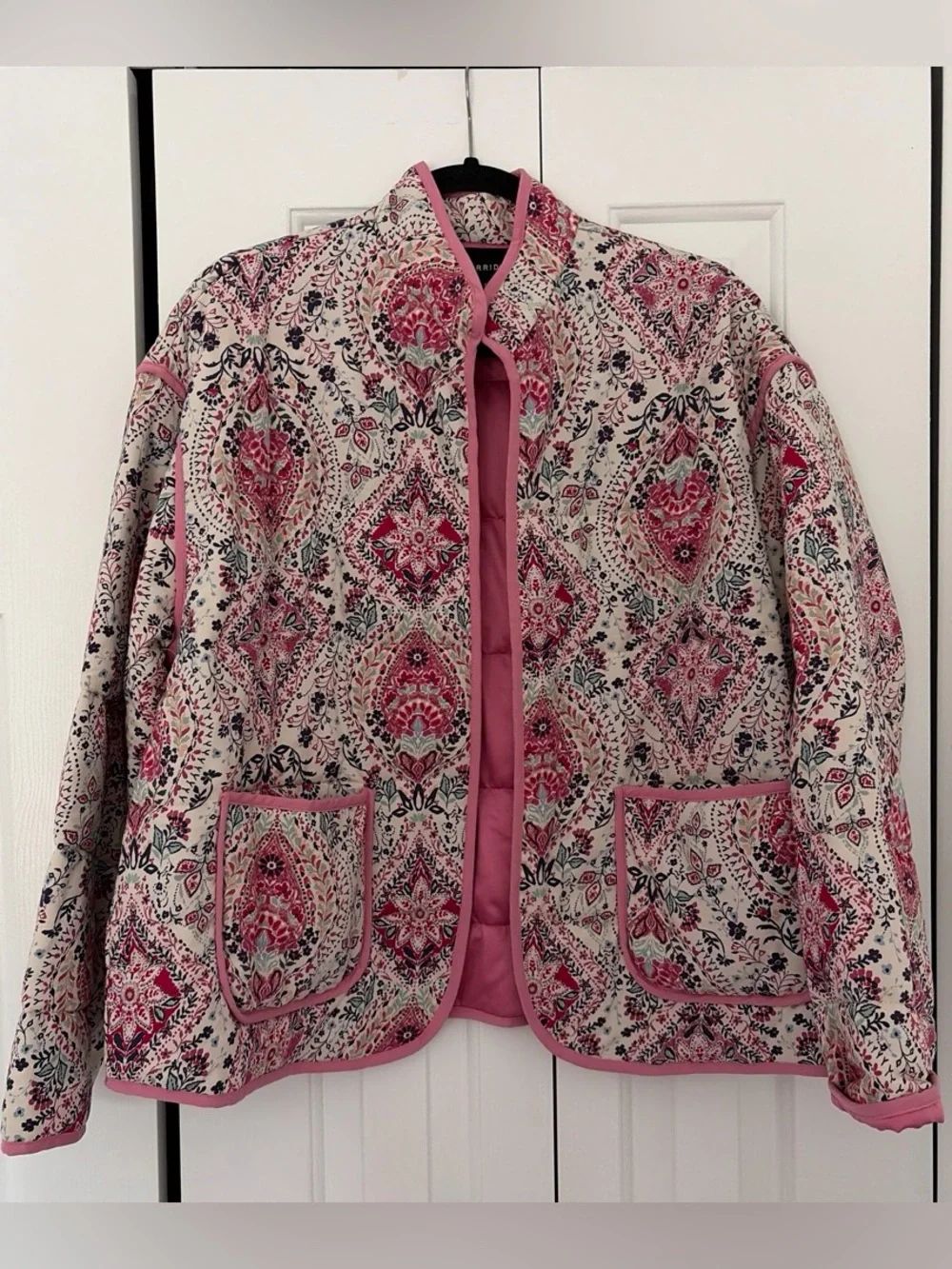 Torrid Pink Floral Quilted Jacket